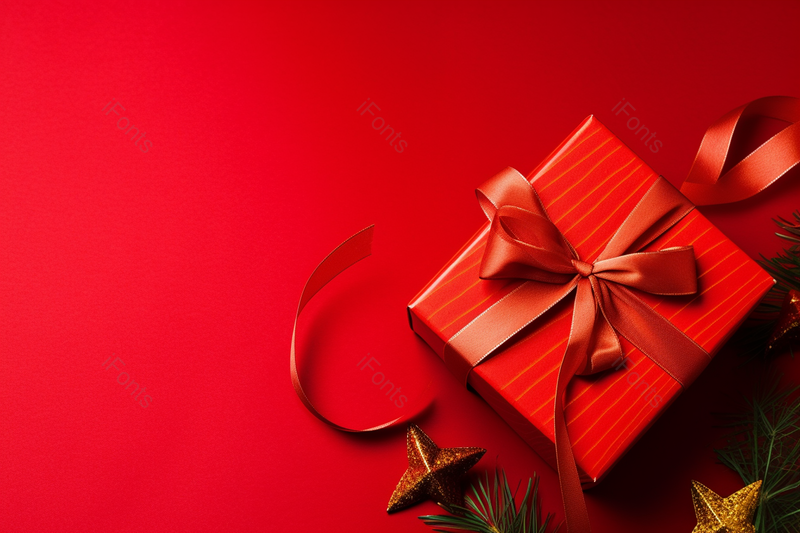 创意情人节礼物高清图片礼盒星星丝带,高清,摄影图,摄影图片,图片大全,摄影图免费下载